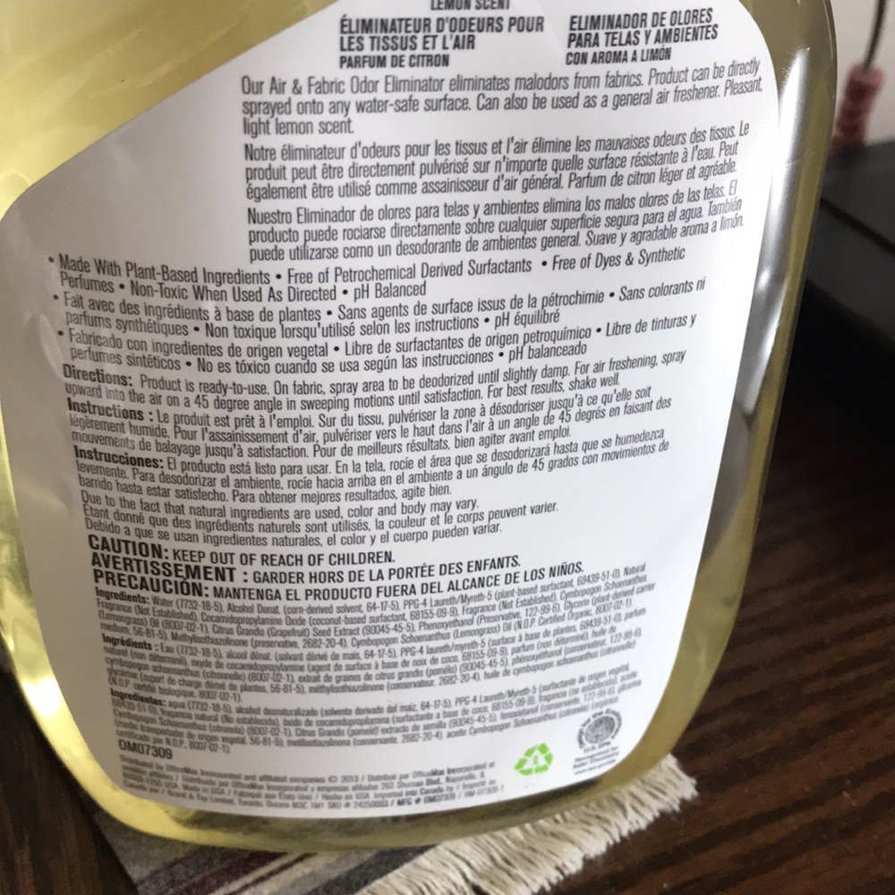 ❄️❄️BOGO❄️❄️ NIP Highmark Prof Air/Fabric Odor Eliminator Lemon scented 32 Fl oz - Picture 6 of 7